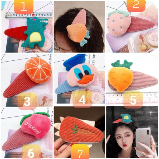 Kẹp Tóc Nhồi Bông Siêu To