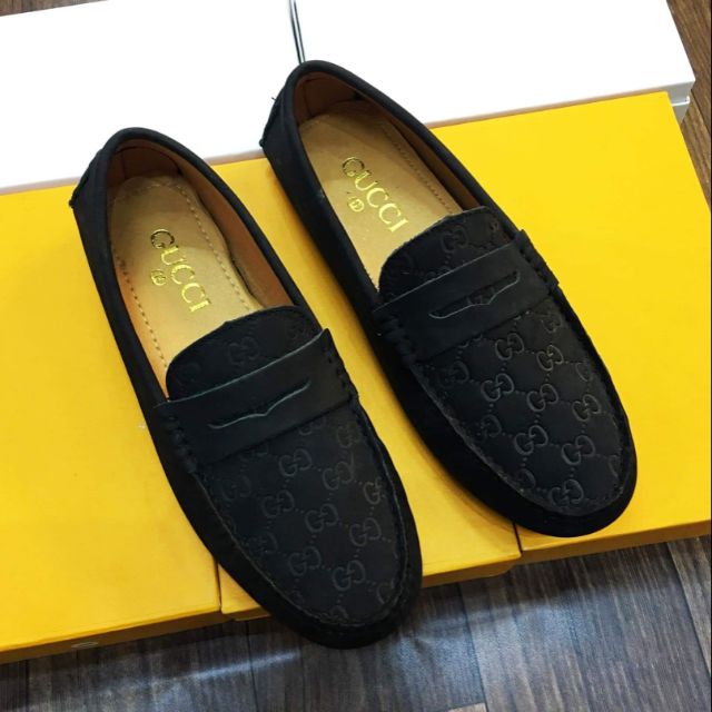 (Free ship) giầy lười GC vân chìm cao cấp full box