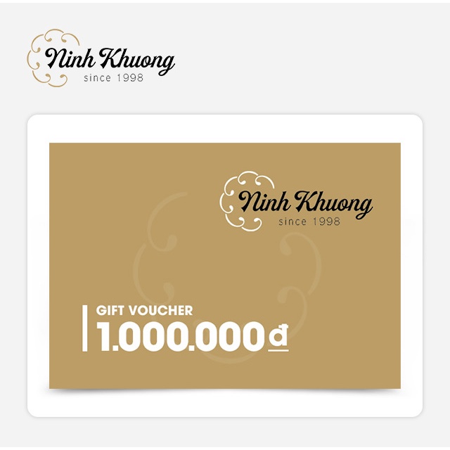 Toàn Quốc [Evoucher] Phiếu quà tặng Ninh Khương 1.000.000 VNĐ