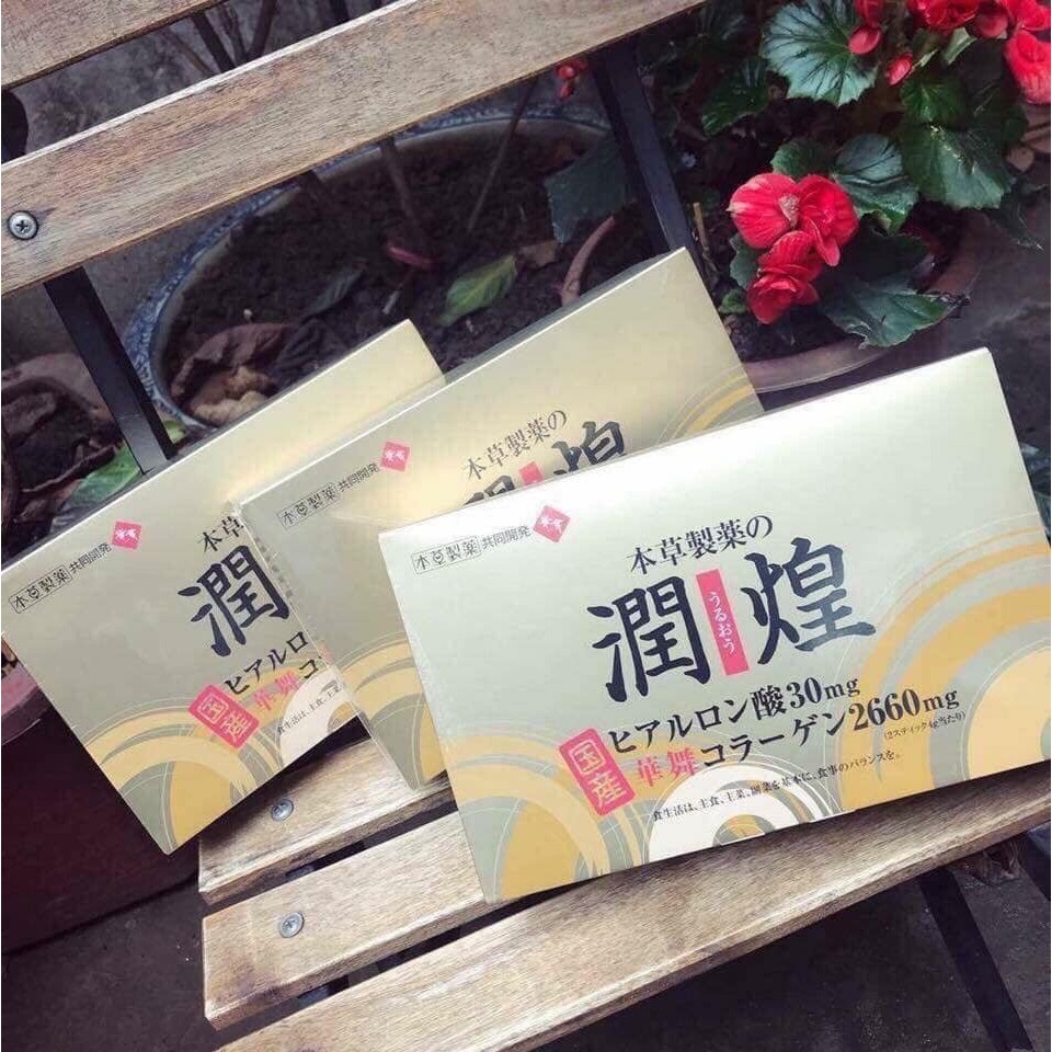 Bột collagen hanamai gold premium nhật bản hộp 60 gói