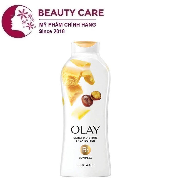 Sữa Tắm Dưỡng ẩm Olay Ultra Moisture Shea Butter 650ml Chiết Xuất Bơ Hạt Mỡ (Hàng nhập từ Mỹ)