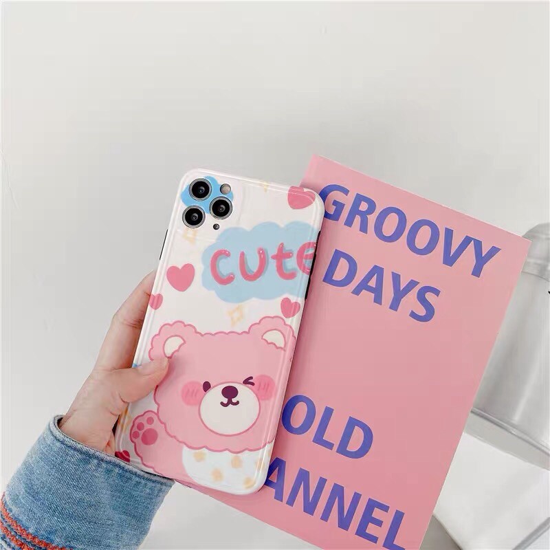 Ốp lưng iphone - BEAR CUTE IMD 6/6plus/6s/6splus/7plus/8plus/x/xs/xsamx/11/11promax YT Case
