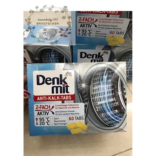 Viên tẩy lồng giặt Denkmit Đức hộp 60 viên x 15g