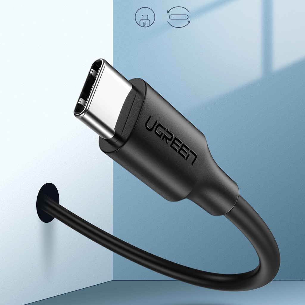 Cáp sạc USB 2.0 A sang USB C Ugreen US287 | Tốc độ truyền 480Mbps | Bảo Hành 1 đổi 1 18 Tháng | 60225 60114