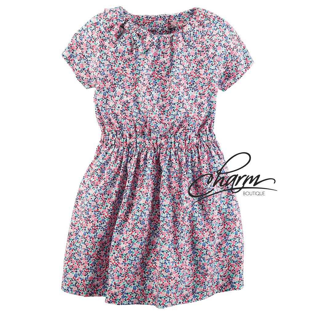 Váy Cho Bé Gái, Đầm Bé Gái Thun CARTER'S Chính Hãng