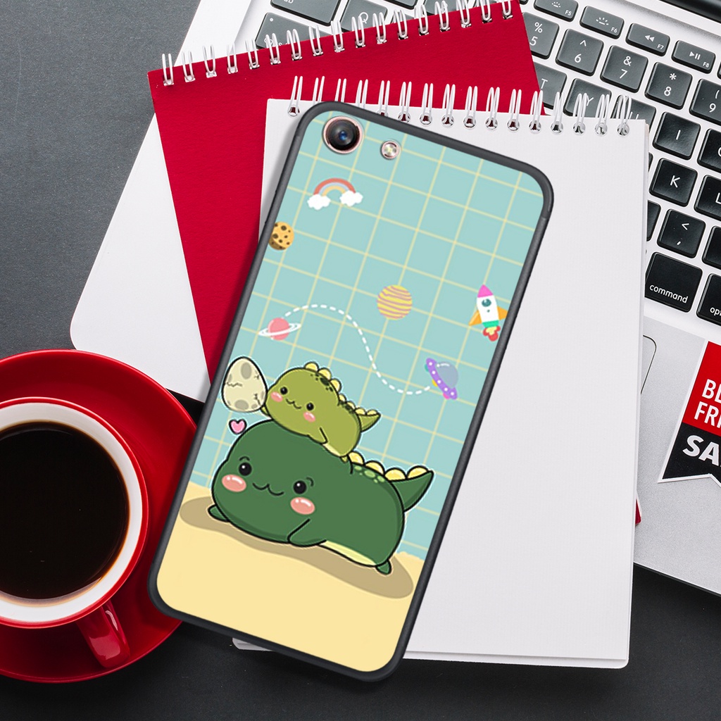 [HOT]ỐP OPPO A59 - F1S - F3 - F3 PLUS , IN HÌNH KHỦNG LONG CHIBI SIÊU DỄ THƯƠNG.