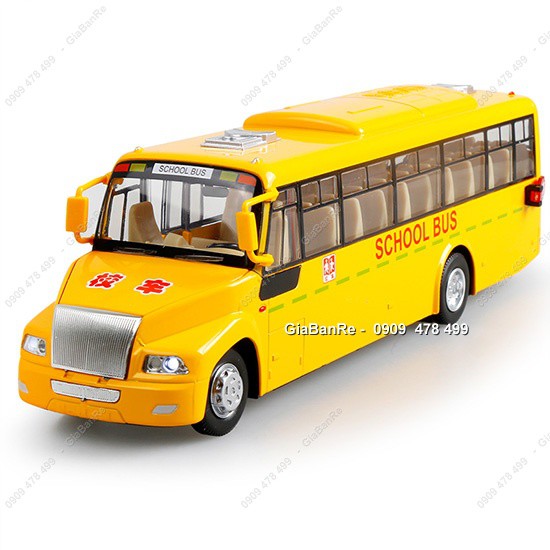 Mô Hình Kim Loại Xe Bus Cho Học Sinh - School Bus Hongkong - 7651