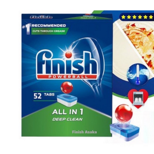 [ALL IN 1] Viên rửa bát Finish All In One Deep clean hàng mới 2021 ( Viên rửa kết hợp muối + bóng)