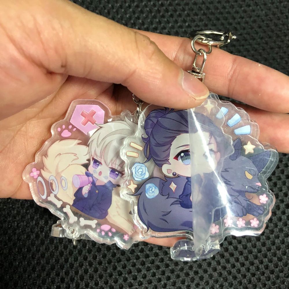 Móc khóa bằng acrylic hình nhân vật anime Fushiguro Megumi Yuji Itadori