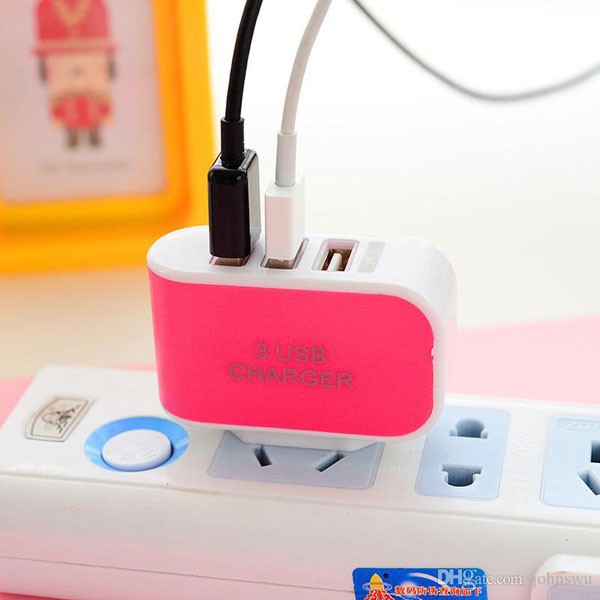 CỦ SẠC ĐIỆN THOẠI ĐA NĂNG 3 CỔNG USB (GIÁ RẺ CỰC CỰC ĐỈNH)