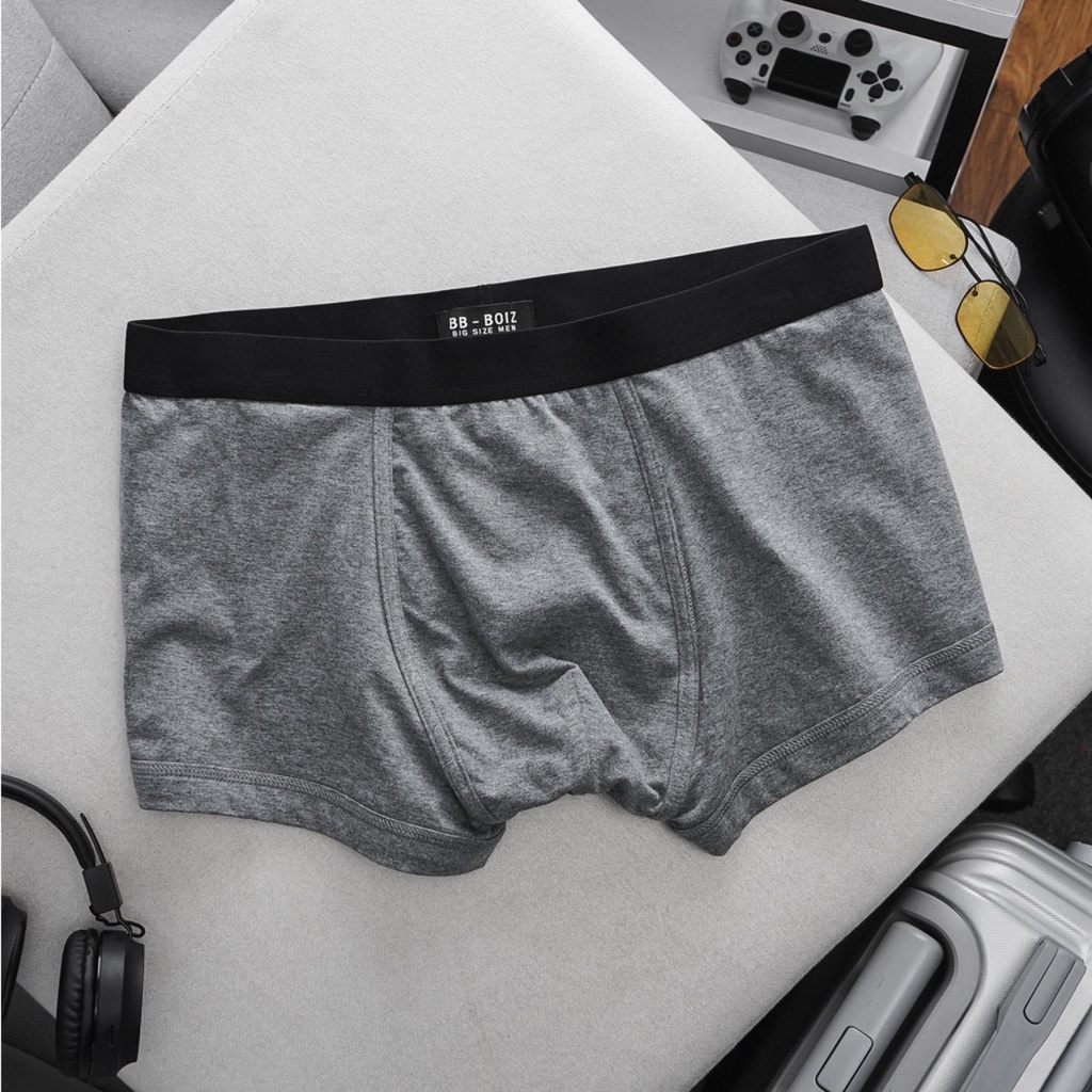 Quần lót boxer nam độ co dãn đàn hồi cực tốt bigsize quần lót nam thun cotton 4 chiều đủ màu - 80-140kg