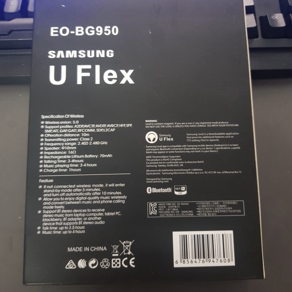 Tai nghe không dây samsung Uflex Tai nghe bluetooth thể thao chống rơi, âm thanh đỉnh nhất trong tầm giá