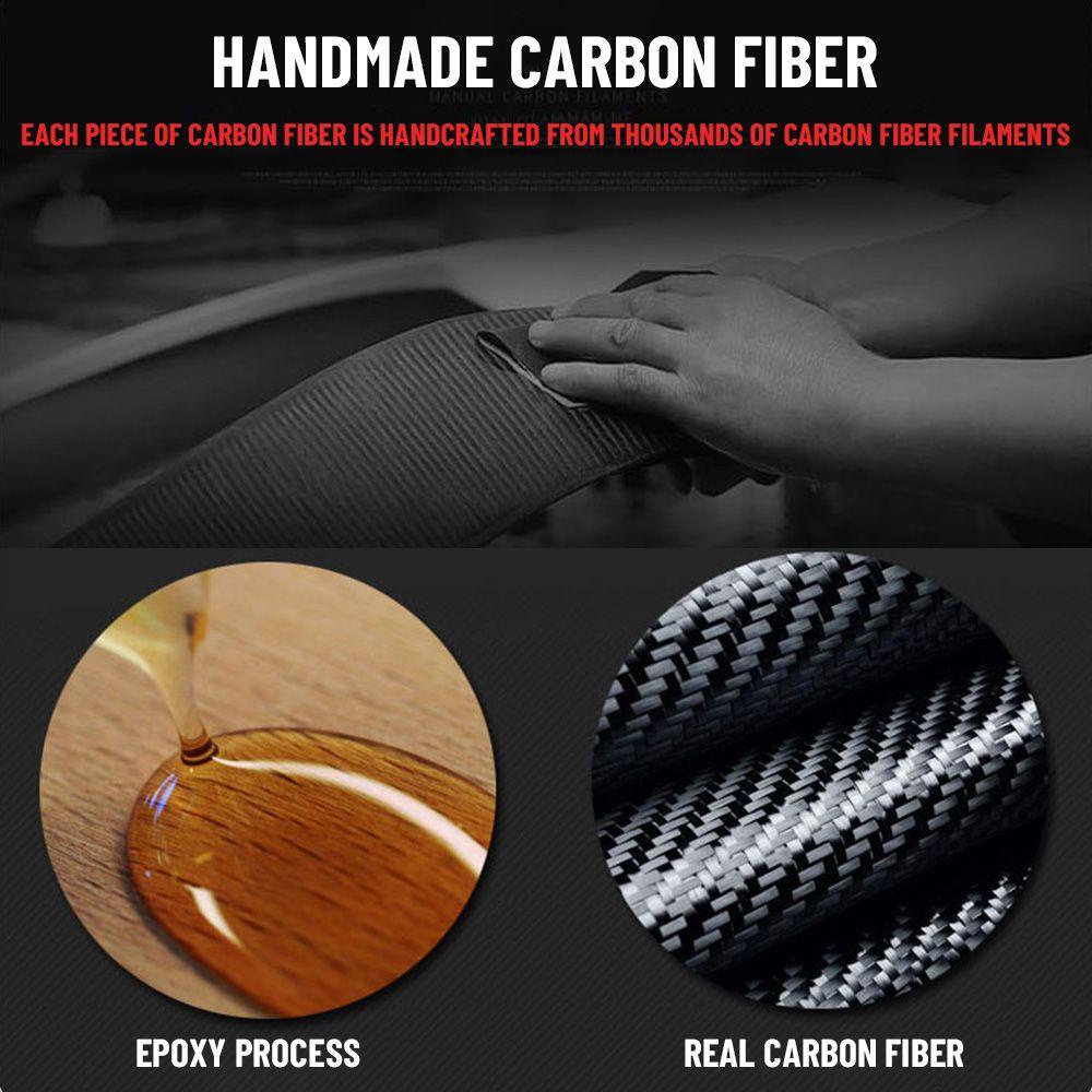 MYRONGVN Khung Trang Trí Bảng Điều Khiển Mở Cửa Xe Hơi Bằng Sợi Carbon Cho Ford Mustang 2015-2010