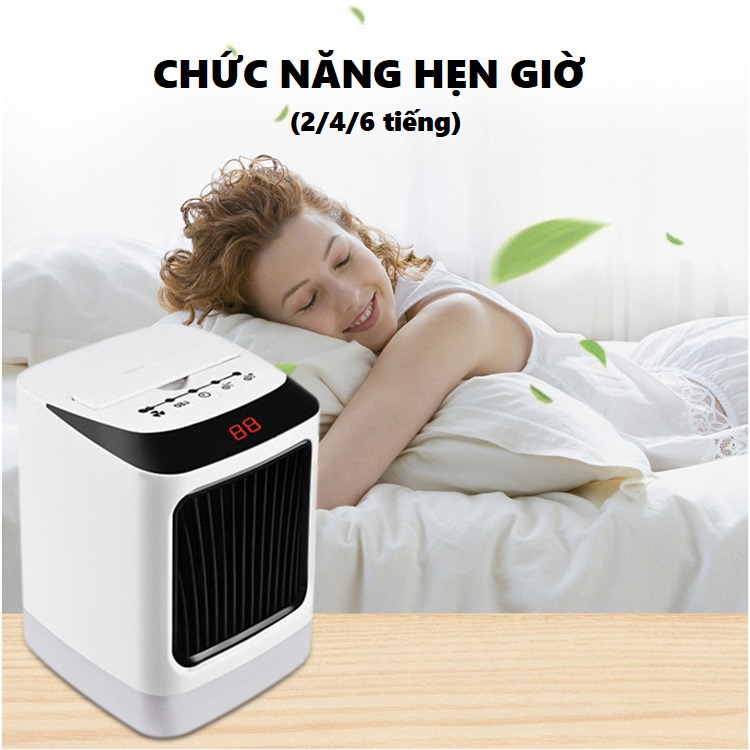 Máy sưởi để bàn NFJ-2 có chức năng hẹn giờ, đèn Led 7 màu, an toàn, tản nhiệt tốt