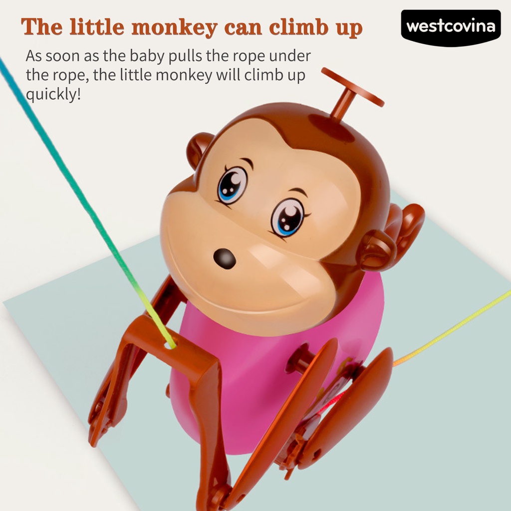 Đồ Chơi Tương Tác Hình Chú Khỉ Leo Cây Dễ Thương Cho Bé