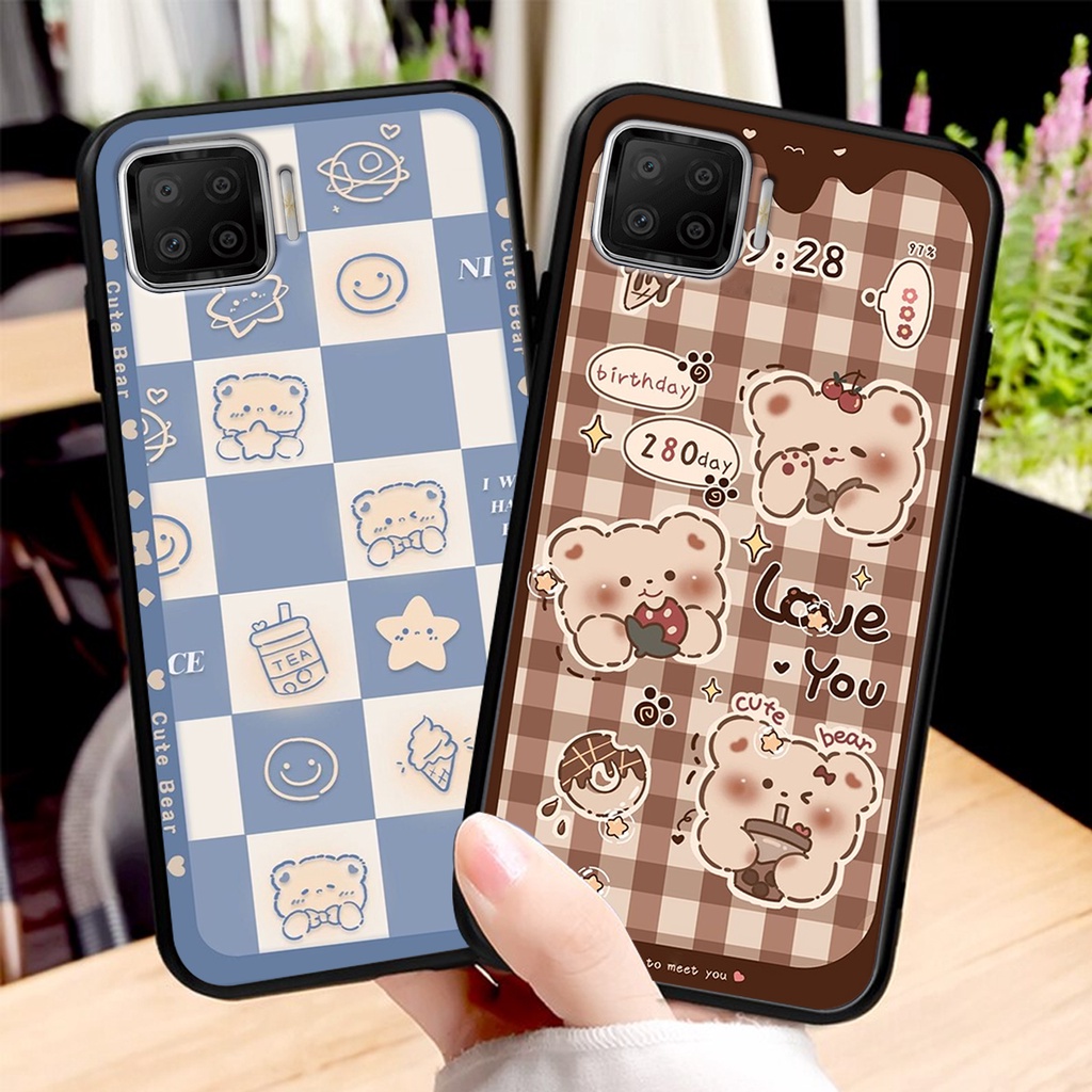 Ốp lưng Oppo A73 in hình 3D GẤU cute be@r, soda, happy day cực hot ,thời thượng