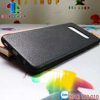 Ốp lưng Samsung Galaxy S10 Plus SM-G975 nhựa dẻo vân da / Ốp lưng  vân da chống trơn Samsung S10 Plus