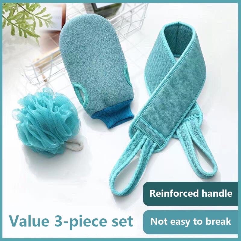 Set 3 Bông Tắm Tiện Lợi, Chùi Sạch Giữ Da Thông Thoáng