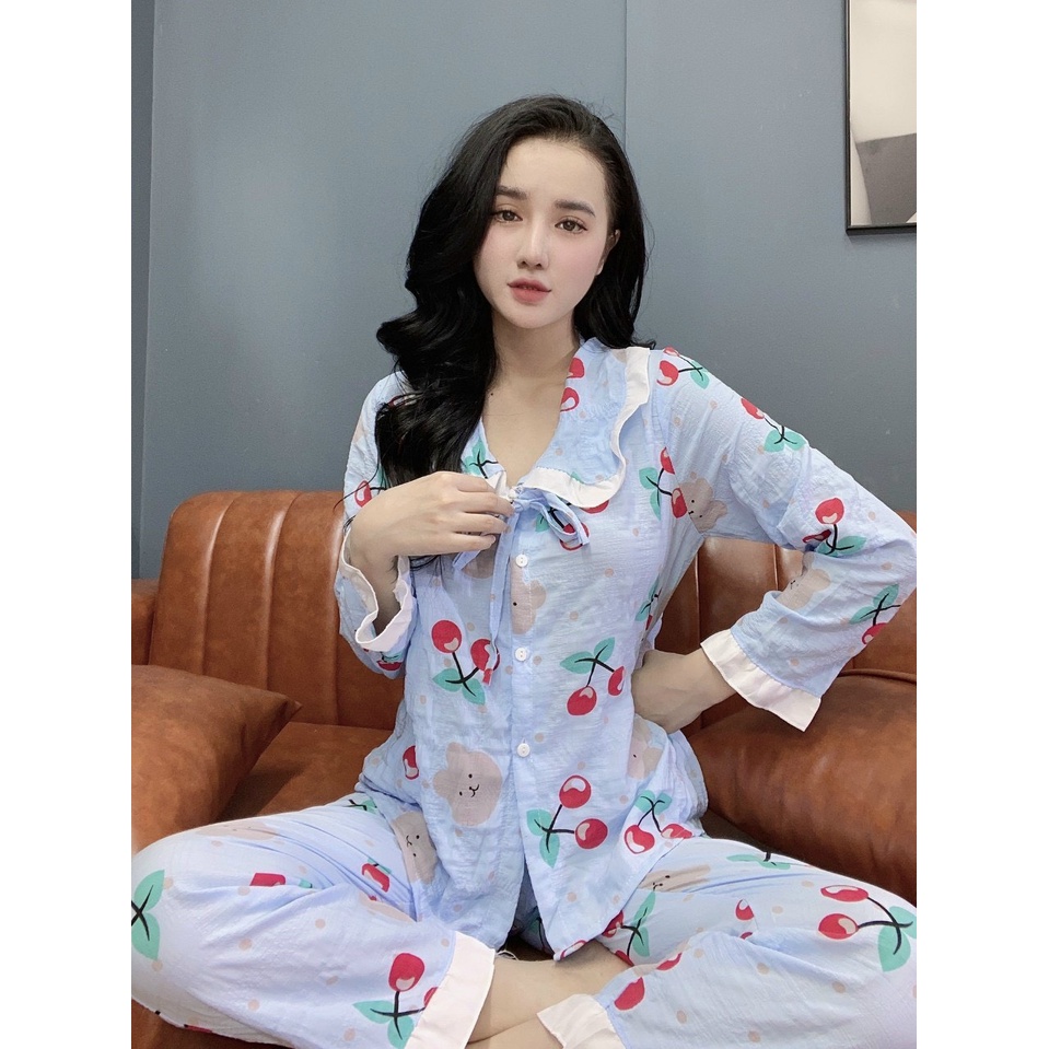SÉT BỘ PIZAMA TAY DÀI QUẦN DÀI NHIỀU MẪU