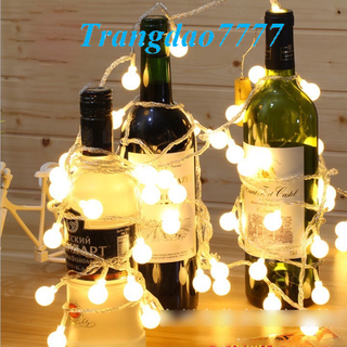 Đèn Led Xài Pin Chống Nước Bóng Đèn Tròn Cherry Ball Trang Trí Tiệc Noel Cắm Trại Đẹp Rẻ
