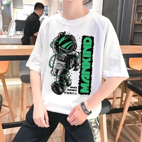 Áo thun tay lỡ XUKA cotton co dãn 4 chiều dáng unisex form châu á in hình Mankind