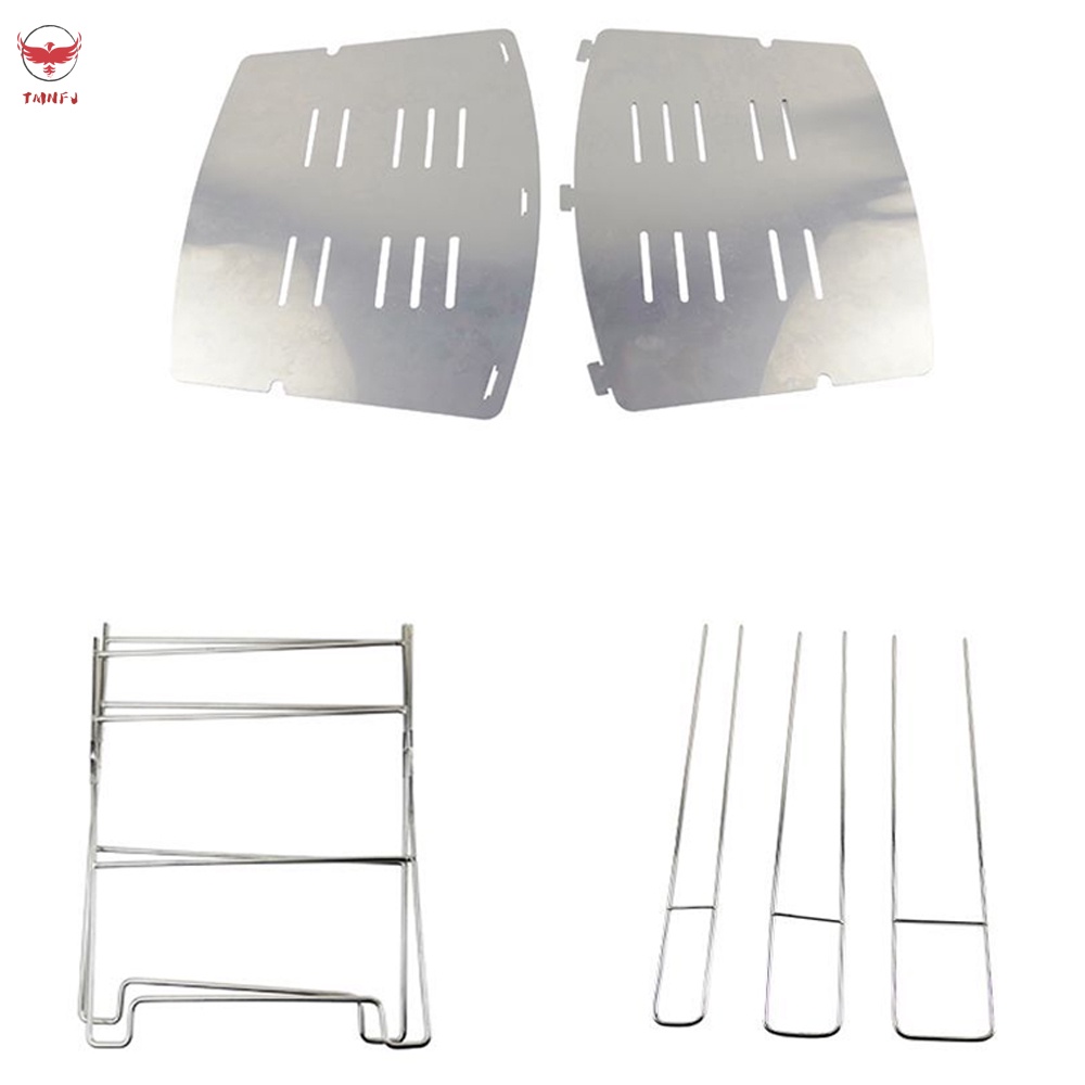 Bếp Than Mini Hình Vuông Có Thể Gấp Gọn Mang Theo Khi Đi Dã Ngoại
