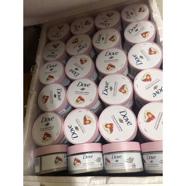 Tẩy da chết Dove nội địa Đức khối lượng 225g mùi thơm ngọt ngào