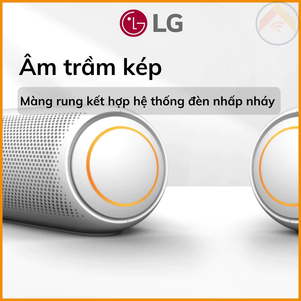 Loa nghe nhạc di động Bluetooth LG XBOOMGo PL5W đèn LED 20W  PL5.DVNMLLK Trắng