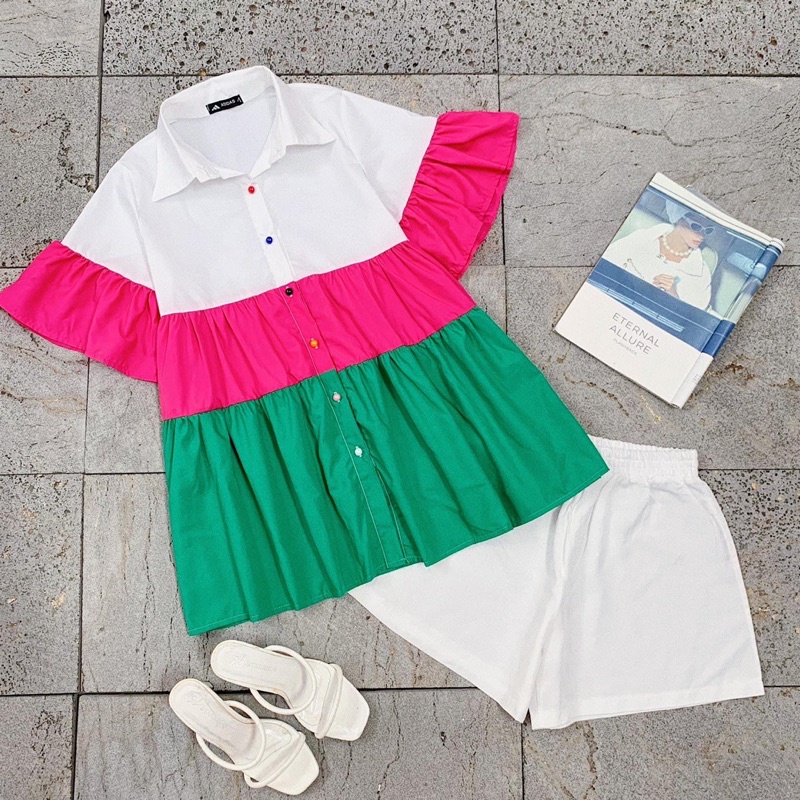 Set Baby doll kèm Quần