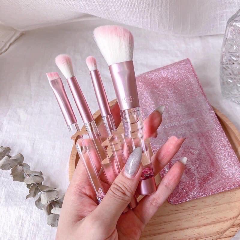 BỘ CỌ TRANG ĐIỂM MY BEAUTY TOOL TWINKLE MINI BRUSH SET 4 CÂY