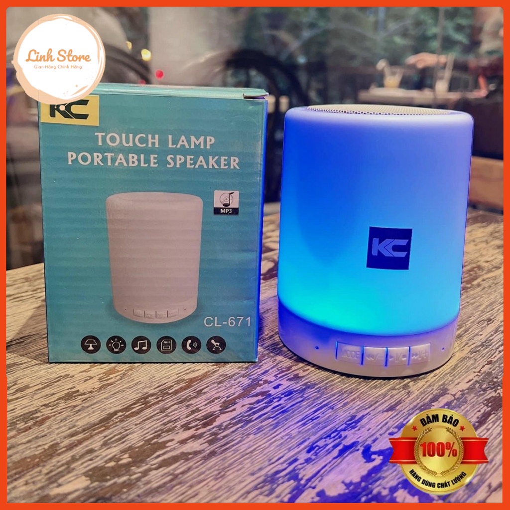 Loa Bluetooth KC CL671 Hỗ Trợ USB Thẻ Nhớ Aux Radio FM Kiêm Đèn Ngủ Led Đổi Màu, Âm Thanh Chân Thực, Sống Động