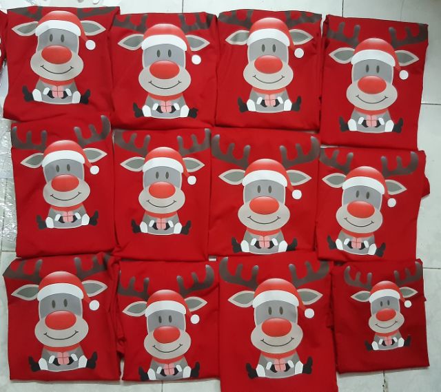 ÁO THUN TUẦN LỘC NOEL CHO BÉ VÀ NGƯỜI LỚN.đủ size