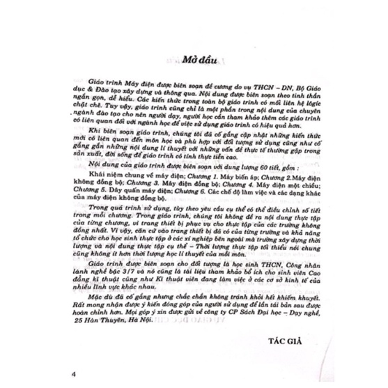 Sách - Giáo Trình Máy Điện Dùng Cho Các Trường Đào Tạo Hệ Trung Cấp Chuyên Nghiệp (DN)