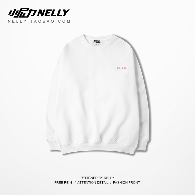 [NY1482] Áo nỉ dài tay cổ tròn in Chữ PEAVE (NELLY) | BigBuy360 - bigbuy360.vn