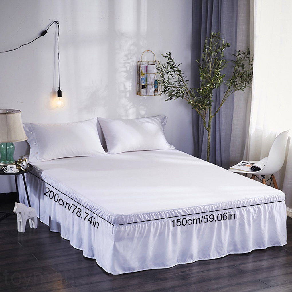 Chân váy nệm giường co giãn chống bụi bằng polyester có thể điều chỉnh