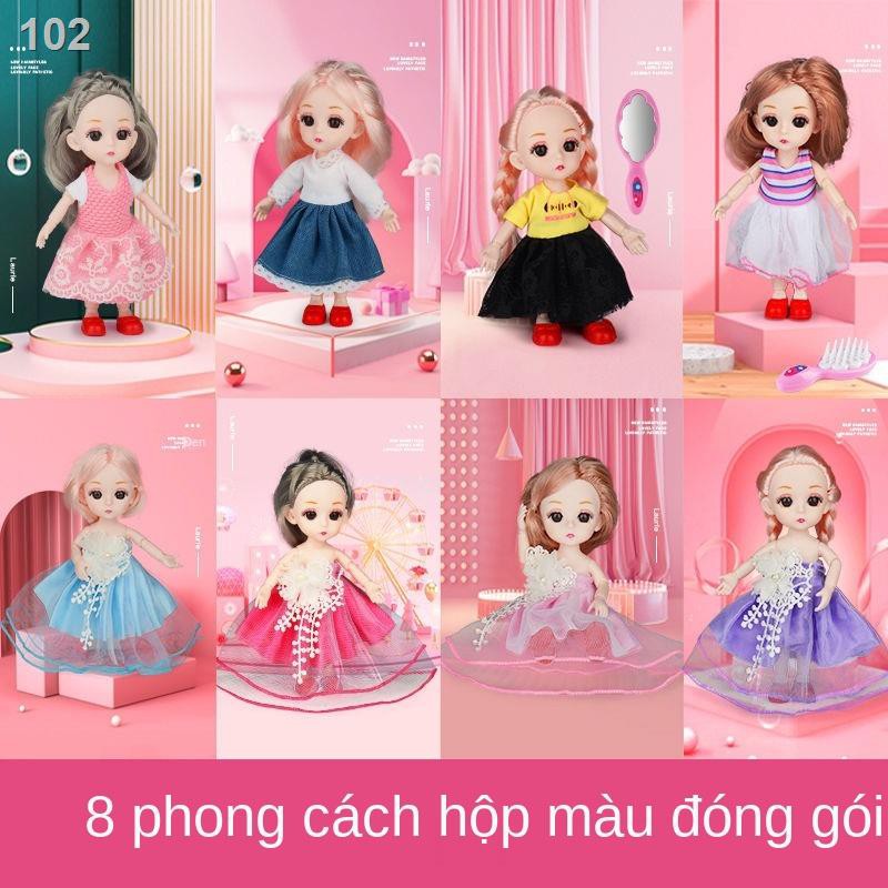 Barbie 8 điểm 17 cm 13 khớp 8 gói có thể thay bộ quần áo Juliann búp bê công chúa dễ thươngZ