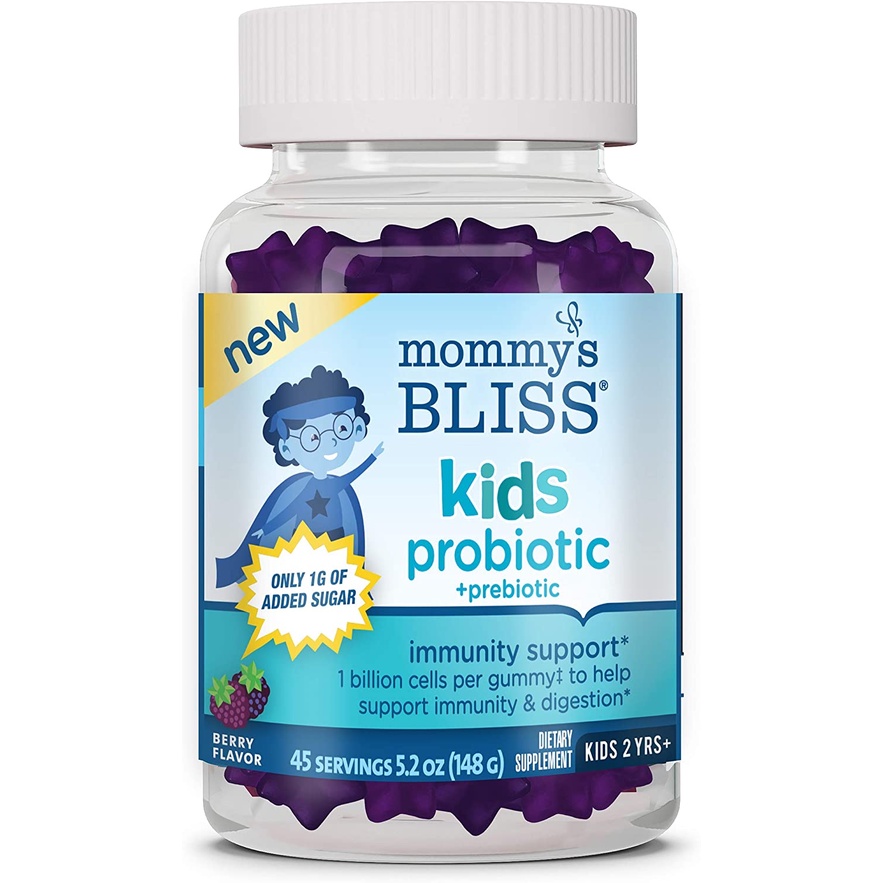 Viên nhai Kids Probiotic Mommy Bliss bổ sung lợi khuẩn cho bé từ 2 tuổi (dạng kẹo dẻo)