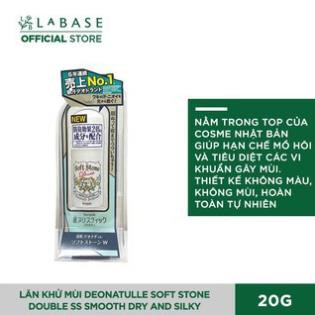 FREESHIP TOÀN QUỐC - Lăn khử mùi đá khoáng nhật bản dạng sáp Soft Stone cao cấp 20gr