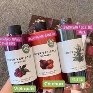 Sữa rửa mặt rau củ quả thải độc super vegitoks vegitok