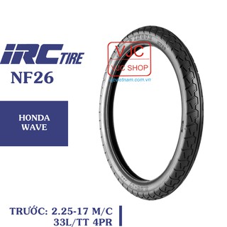 Vỏ xe IRC 2.25-17 dùng ruột cho Wave