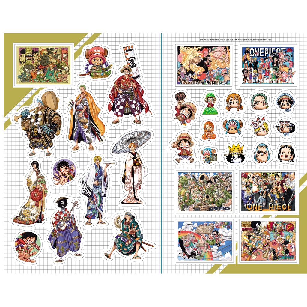 Sách - One Piece Color Walk Wolf - Tuyển Tập Tranh Eiichiro Oda Tập 8 [Tặng Sticker, Postcard] - Số lượng có hạn