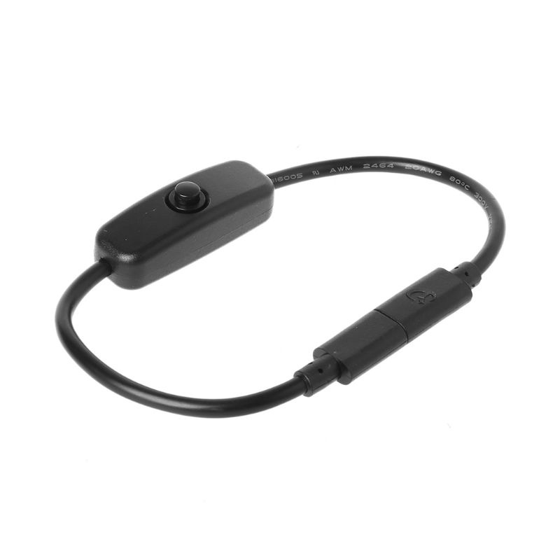 Dây Cáp Sạc USB Type C Kèm Nút Bật Tắt 27cm Chuyên Dụng