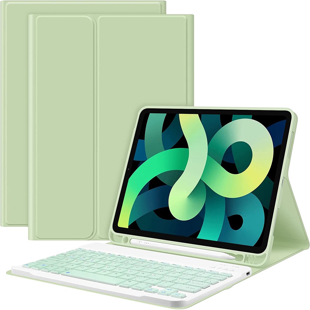 Bao Da Máy Tính Bảng Kèm Bàn Phím bluetooth Cho iPad 2022 Air45 10.9 air1air2-9.7 Mini56789 10.2 pro11pro12.9 2020 mini5 / 4 Ốp