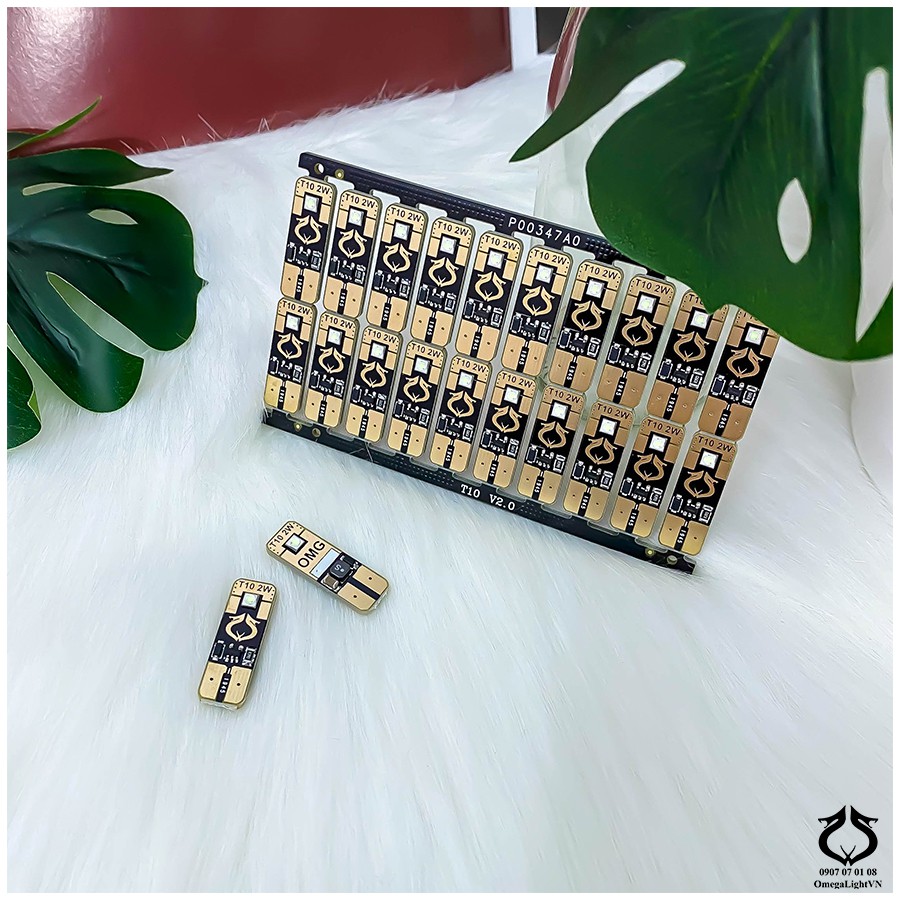 Bóng led T10_OMG thay demi, xinhan, soi bảng số