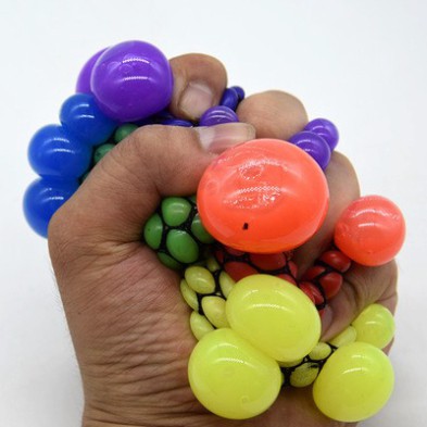 Trứng Lưới Slime - Nho Trút Giận- Quả Bóng Lưới Slime - Stress Ball