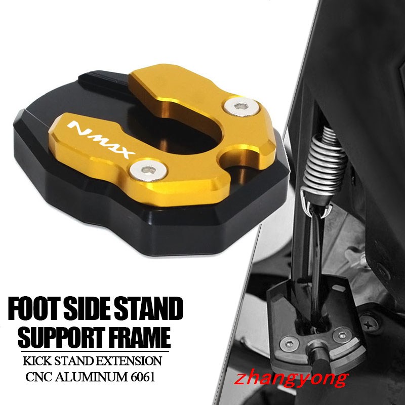 Đệm Chân Chống Xe Máy CNC 007moto NMAX Cho Yamaha N-max 125 155 2015 2016 2017 2018 201