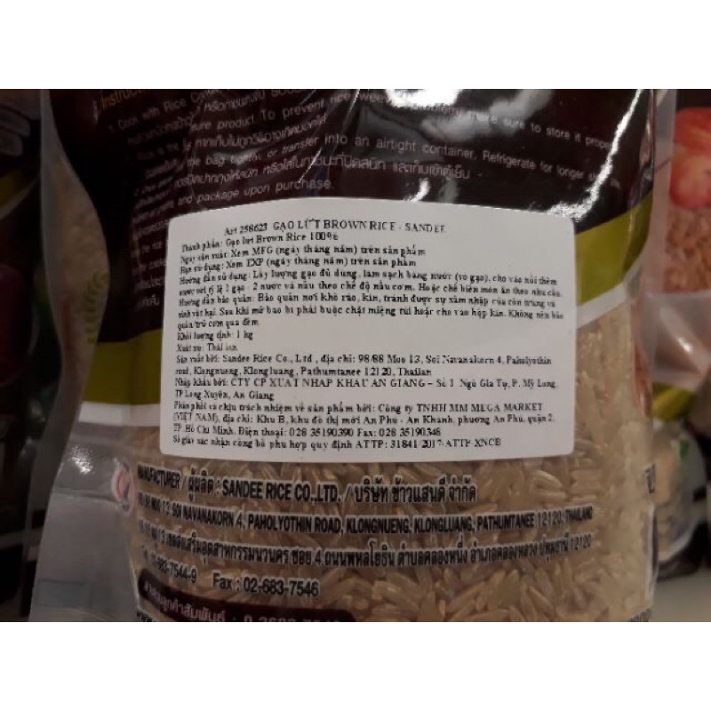 GẠO LỨT THÁI LAN SANDEE 1KG