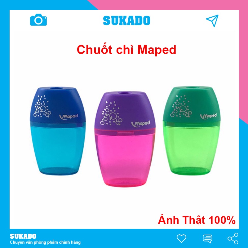 Gọt bút chì cute Starler/Maped hình tháp có hộp đựng rác SUKADO