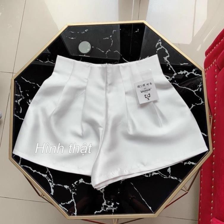 Quần bóng xếp ly eo, quần shorts đùi ngắn ống rộng phồng - A5UM46 Xịn