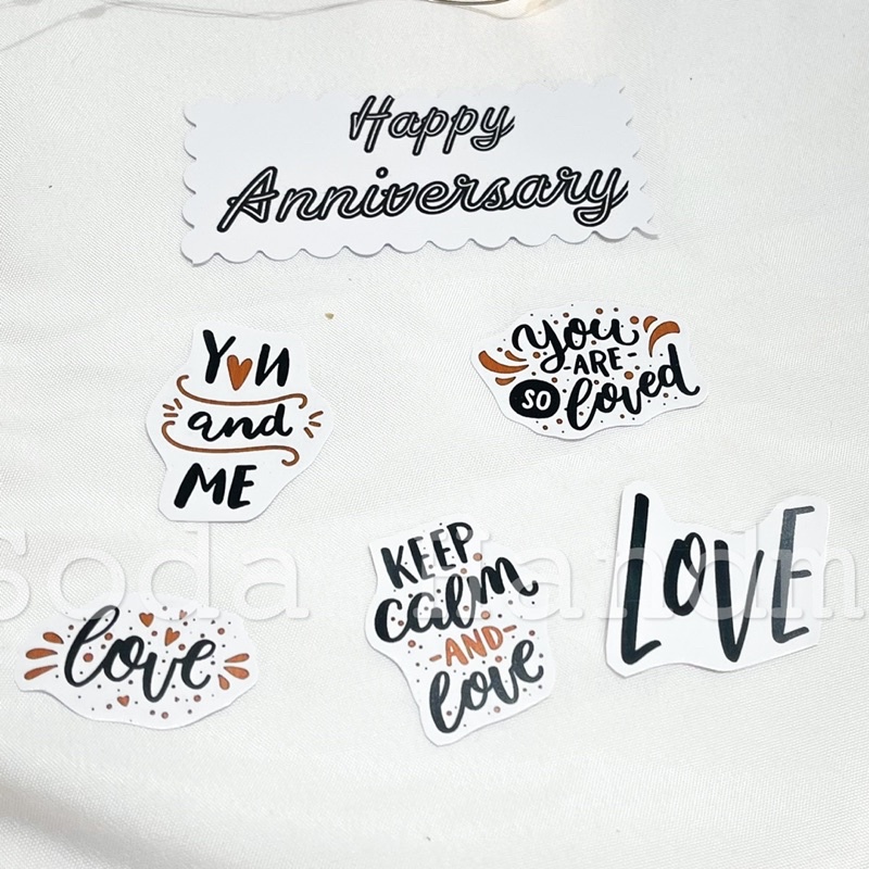 Die cut chữ trang trí Khung ảnh/Scrapbook/Thiệp handmade